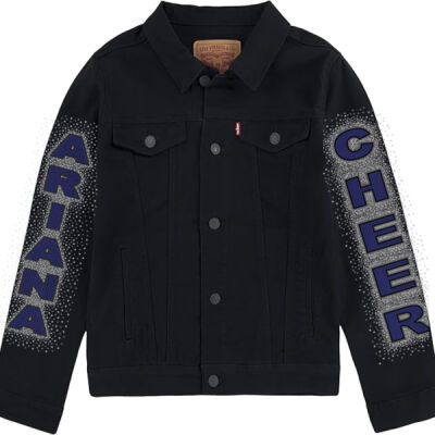 Ravenna Bluejays with Optional Sleeves - Youth Denim Jacket Thumbnail