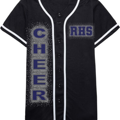 Ravenna Bluejays Cheer - Allstar Baseball Jersey with Trim Thumbnail