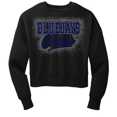 Bluejays Cheer - Women's Perfect Weight ® Fleece Cropped Crew Thumbnail