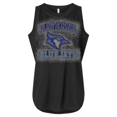Ravenna Bluejays - Women's Relaxed Fine Jersey Tank Thumbnail