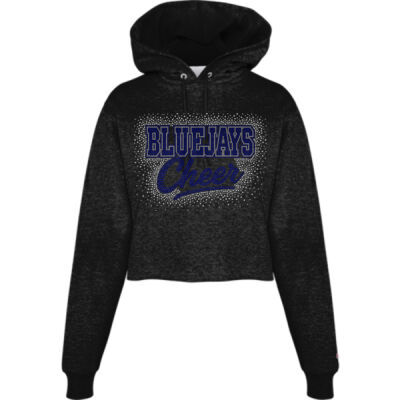 Bluejays Cheer - Powerblend® Fleece Cropped Hoodie Thumbnail